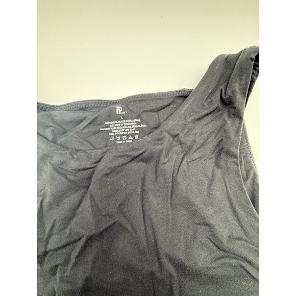 Pumiey Black  High Neck Sleeveless Bodysuit size large - Picture 4 of 6